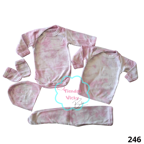 Ajuar tie dye 0-3 meses