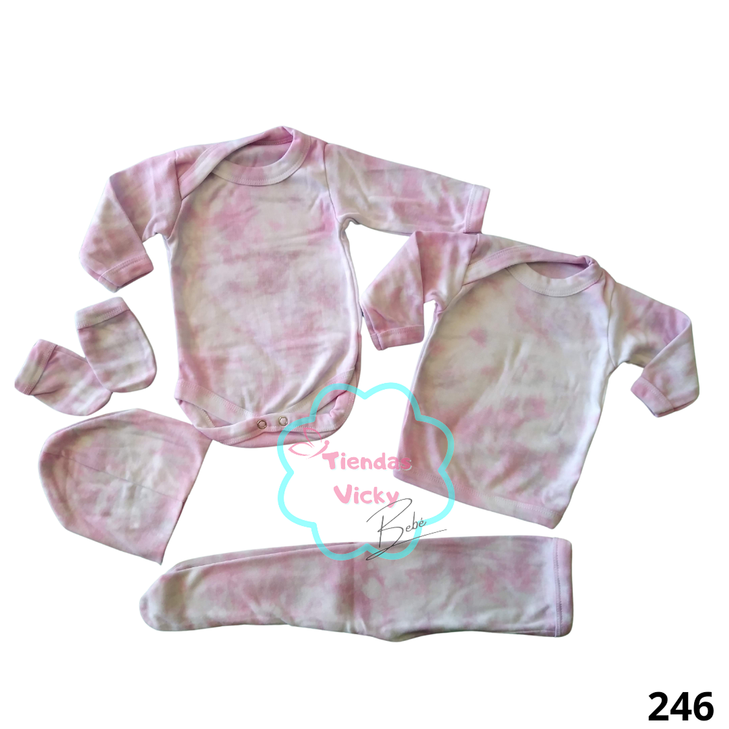 Ajuar tie dye 0-3 meses 1