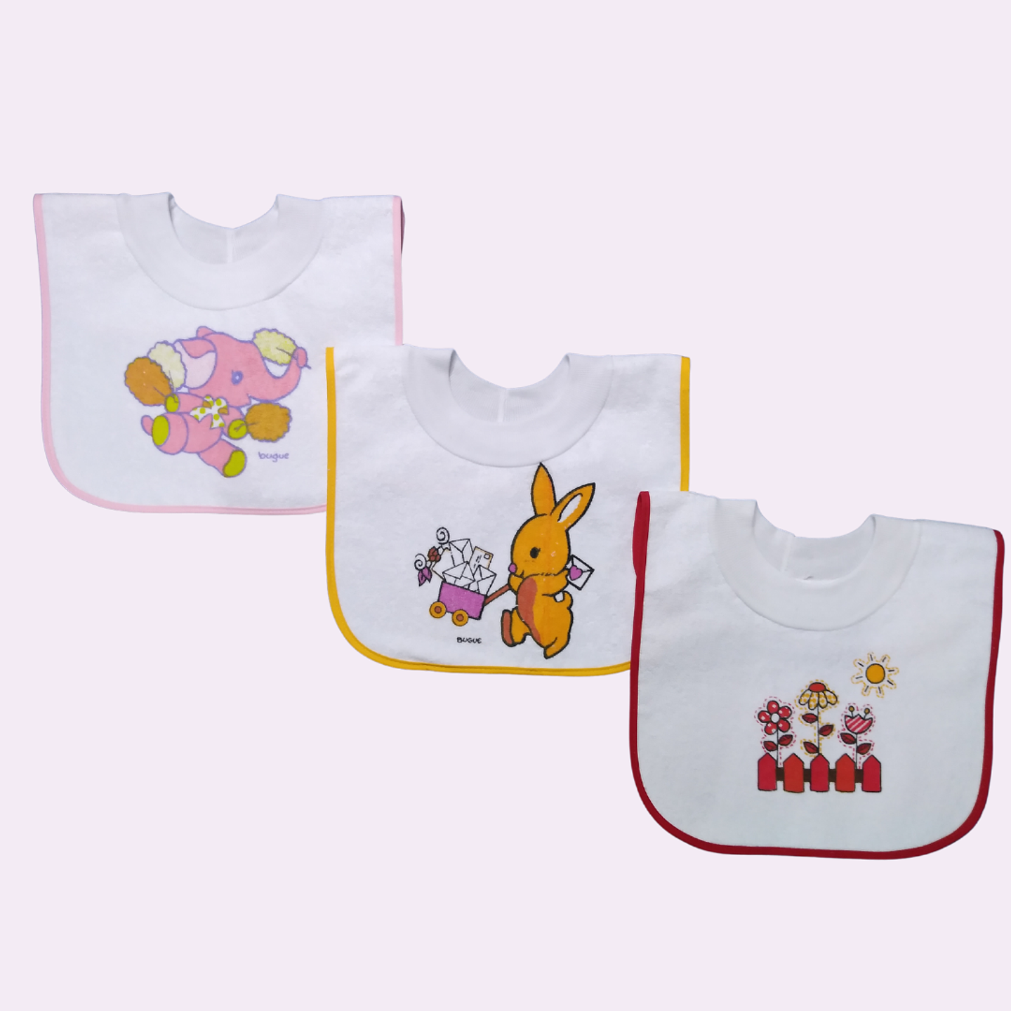 Pack de 3 baberos con cuello 1