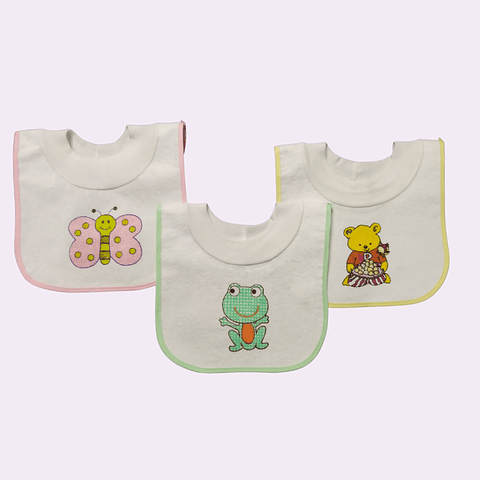 Pack de 3 baberos con cuello