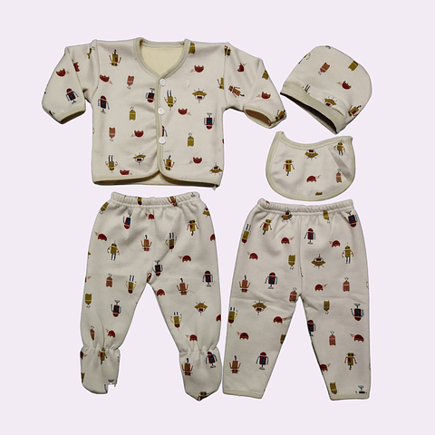 Pijama afranelado 0-3 meses