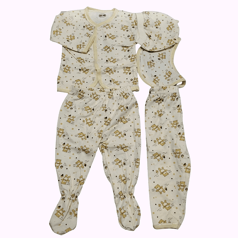 Pijama de algodón 0-3 meses