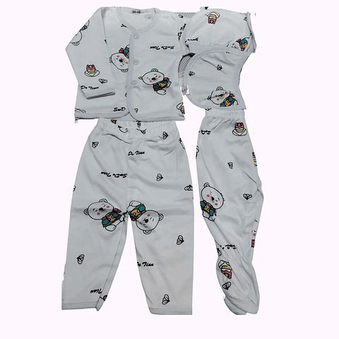 Pijama de algodón 0-3 meses