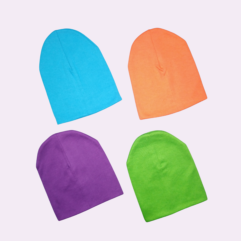 Pack  de 4 gorros de algodón  1