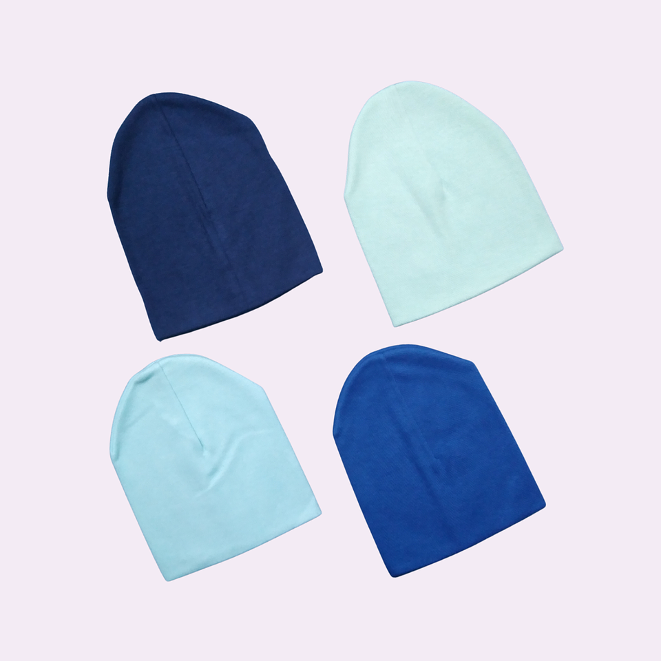 Pack  de 4 gorros de algodón 1