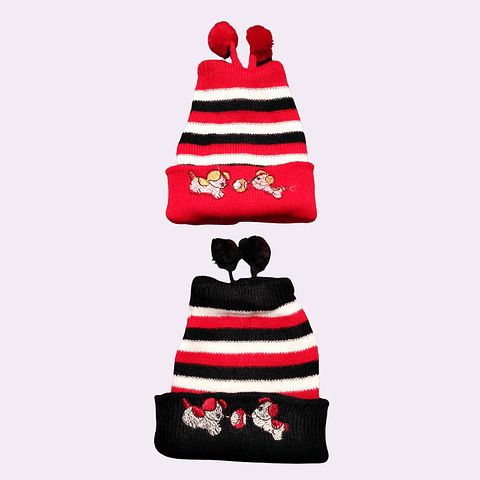 Pack de 2 gorros de lana bebé 