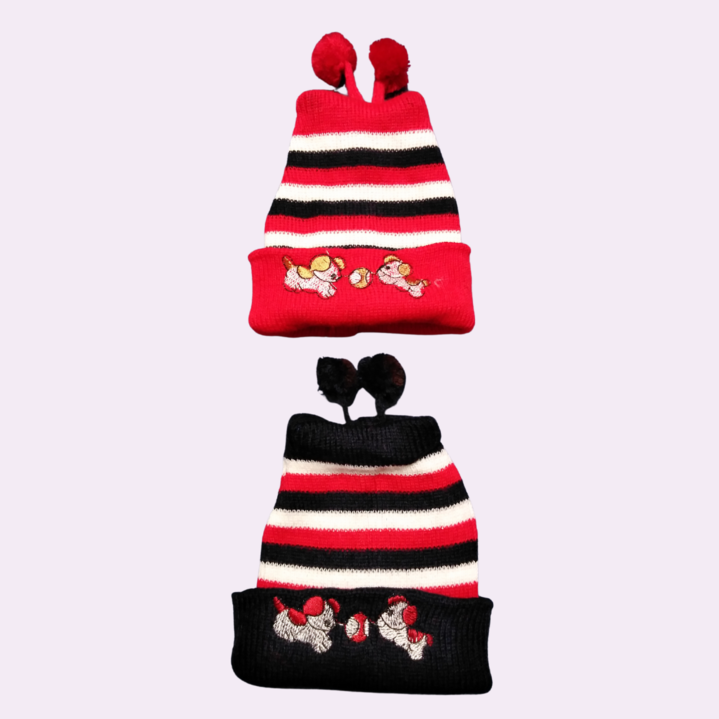 Pack de 2 gorros de lana bebé  1