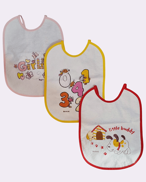 Pack de 3 baberos 