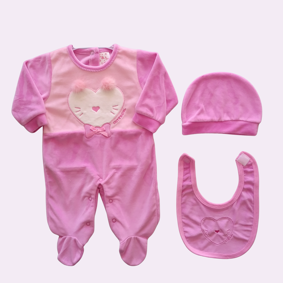 Osito enterito de plush 0-3 meses  1