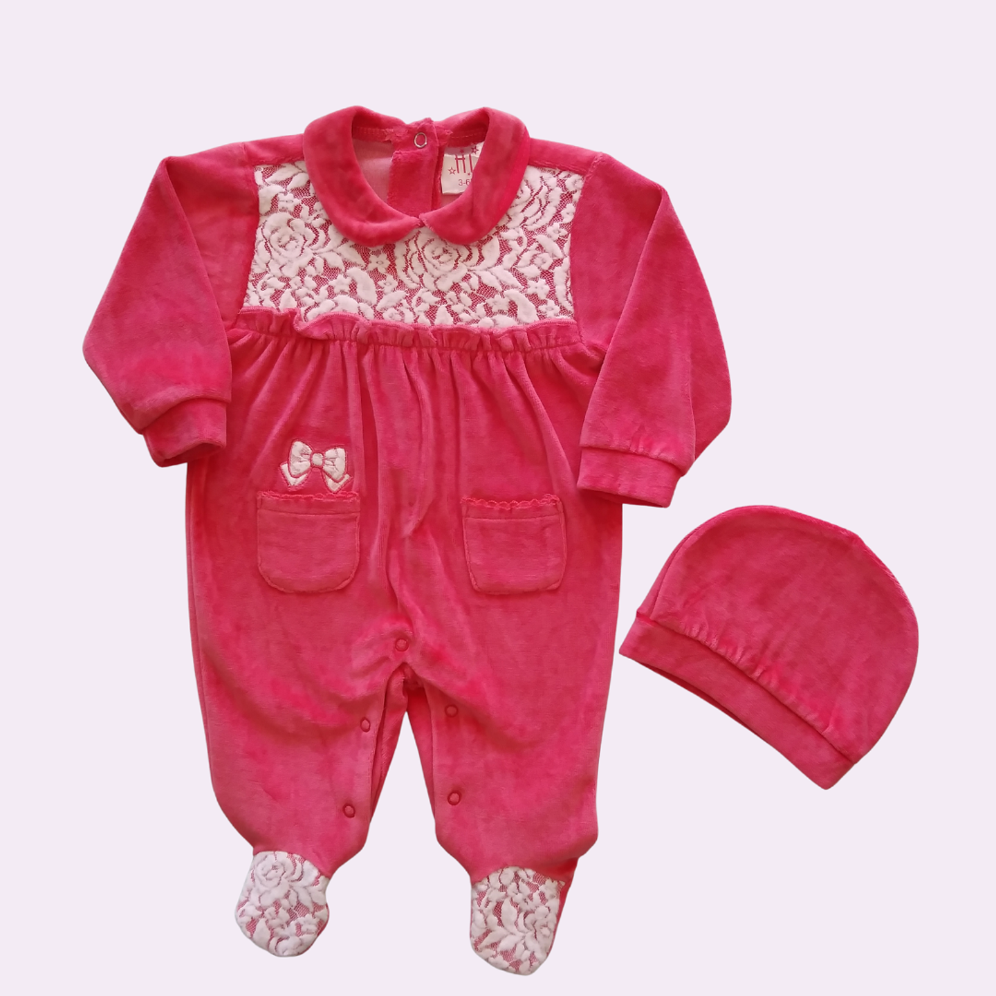 Osito enterito de plush 0-3 meses  1