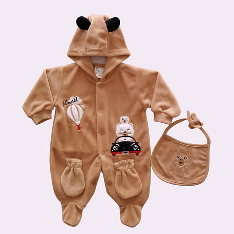 Osito enterito de plush 3-6 meses