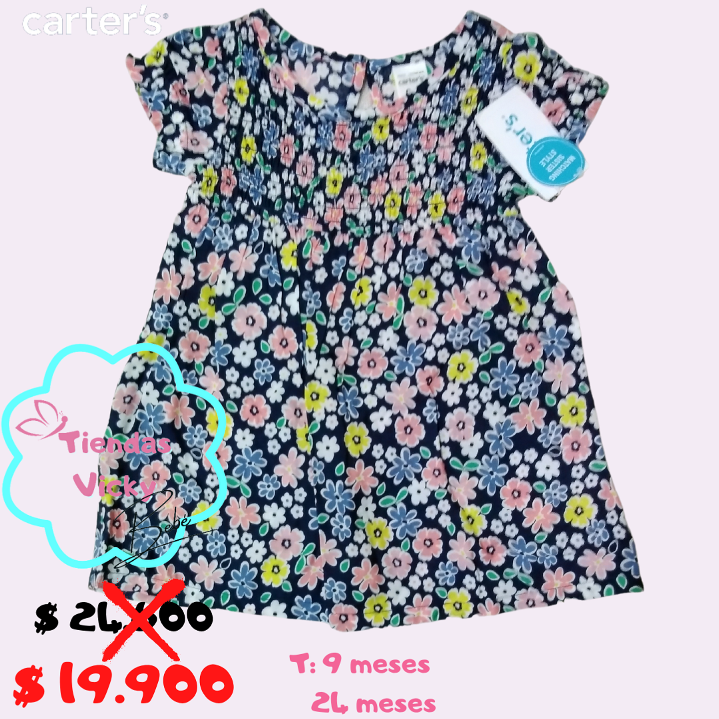 Vestido de flores 24 meses 1