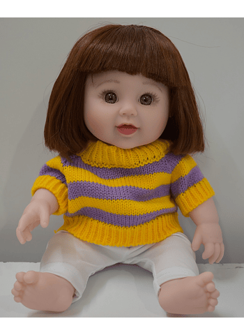 Muñeca niña saco amarillo PROMOCION SEPTIEMBRE