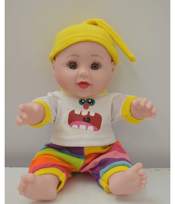 Muñeco bebé con gorro amarillo + ENVIO GRATIS
