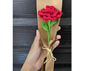 Rosa crochet ganchillo
