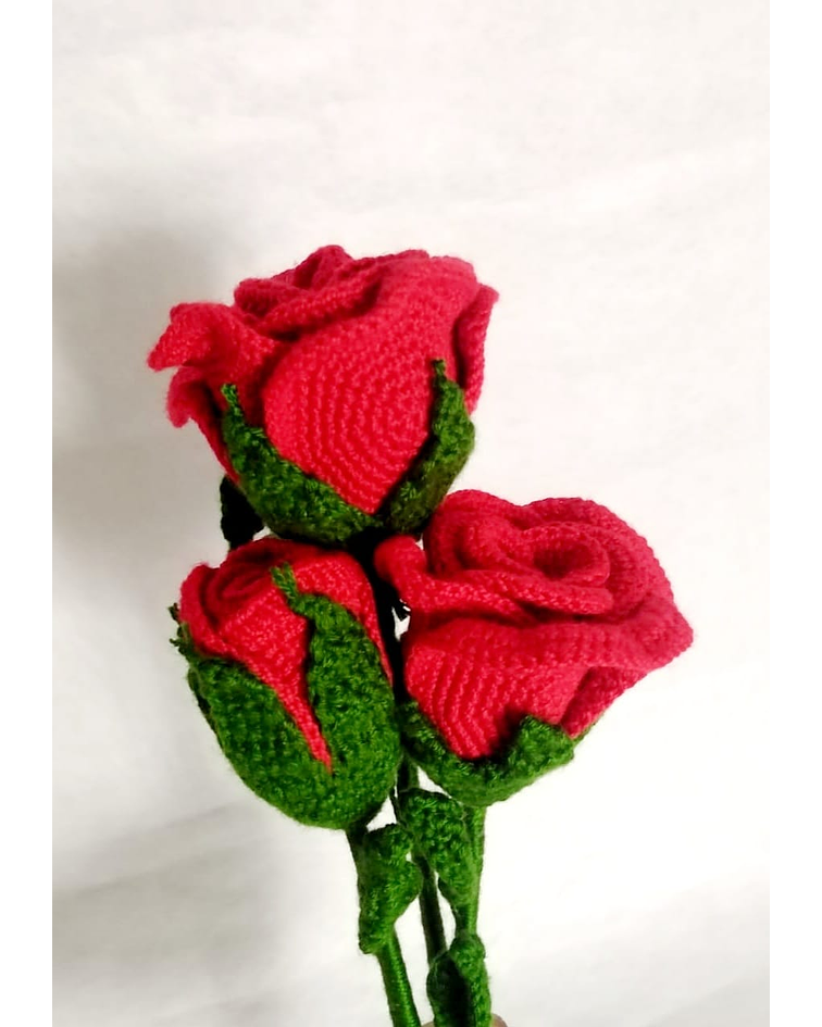 Rosa crochet ganchillo