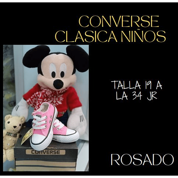 Converse Clásica niños, puedes escoger el color y talla