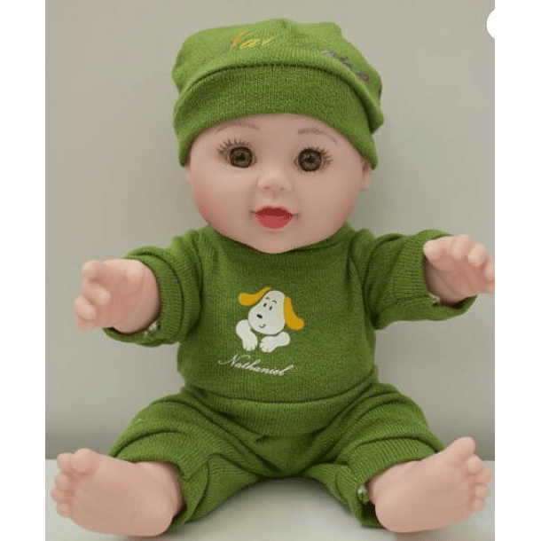 Bebe niño pijama verde 1