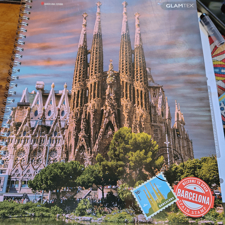 CUADERNO UNIVERSITARIO DISEN?O GLAMTEX 7MM 1