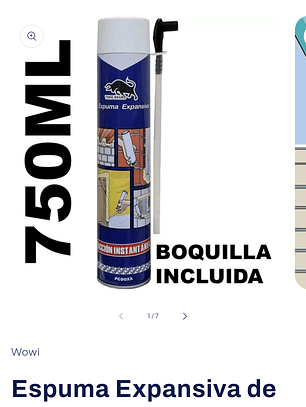 ESPUMA EXPANSIVA 750ML