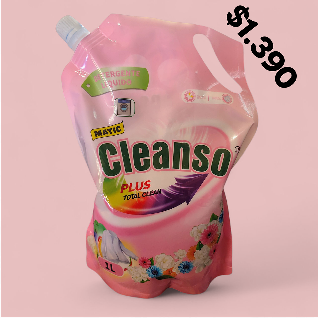 DETERGENTE LIQUIDO MATIC CLEANSO PLUS 1