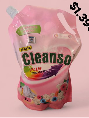DETERGENTE LIQUIDO MATIC CLEANSO PLUS