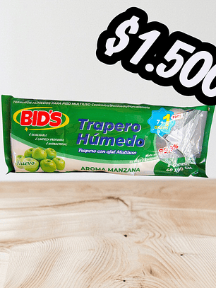 TRAPEROS HUMEDOS AROMA MANZANA O CITRICOS