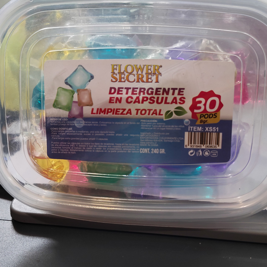 Detergente capsulas 30 un 1