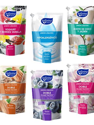 JABON LIQUIDO BALLERINA HIOPOALERGENICO REC 750 ML