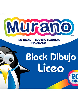 BLOCK LICEO MURANO 1UN. 26X21 CMS