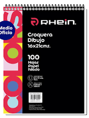 CROQUERA RHEIN MEDIO OFICIO 100 HOJAS