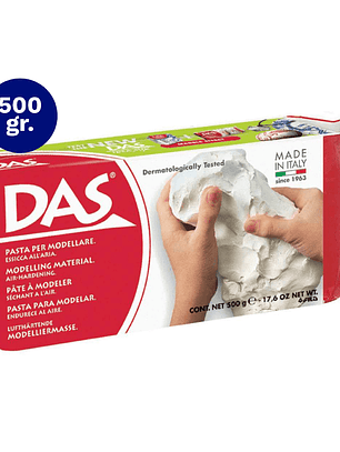 PASTA PARA MODELAR BLANCA 500G DAS