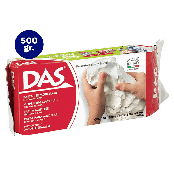 PASTA PARA MODELAR BLANCA 500G DAS 1