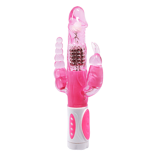  Vibrador estimulacion triple y rotación 