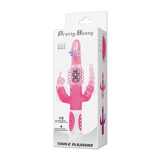  Vibrador estimulacion triple y rotación 