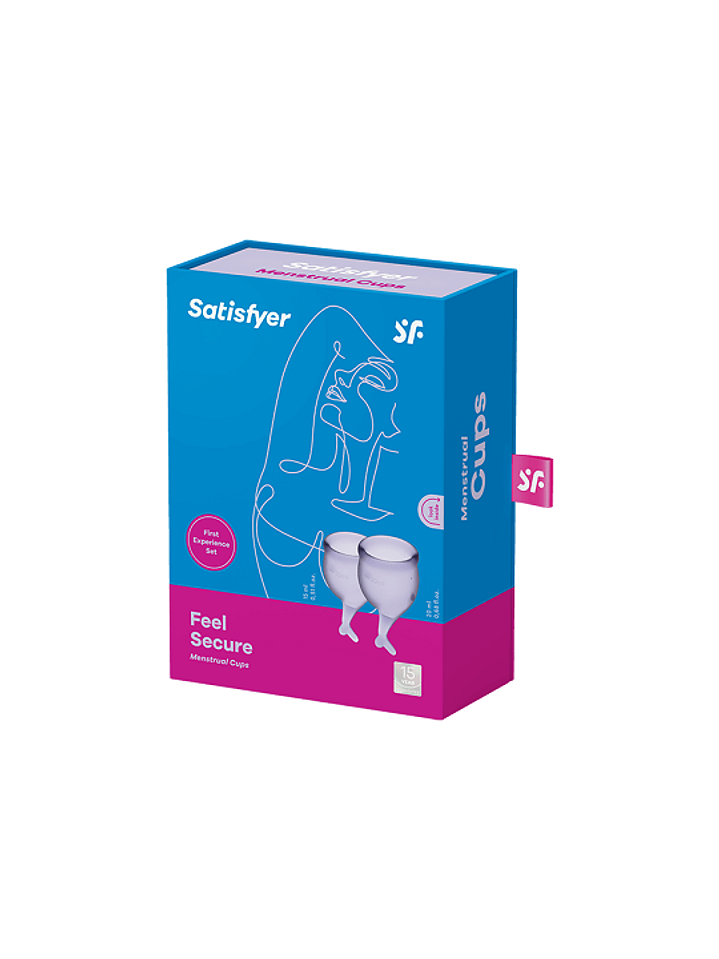 Set de 2 copas menstruales Satisfyer Feel Secure 1