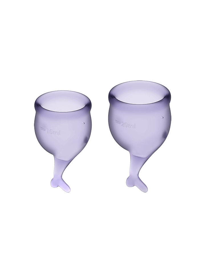 Set de 2 copas menstruales Satisfyer Feel Secure 2