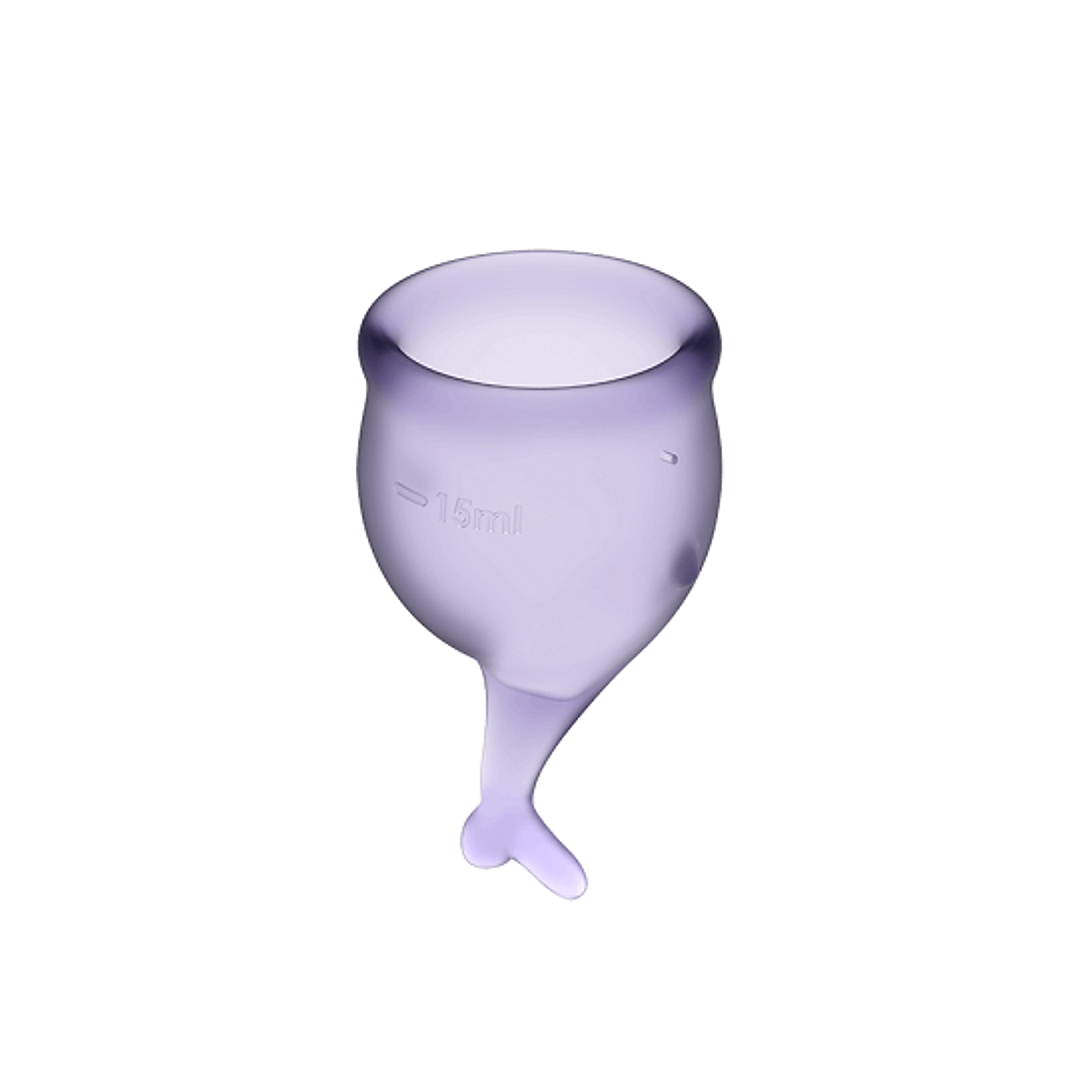 Set de 2 copas menstruales Satisfyer Feel Secure 7