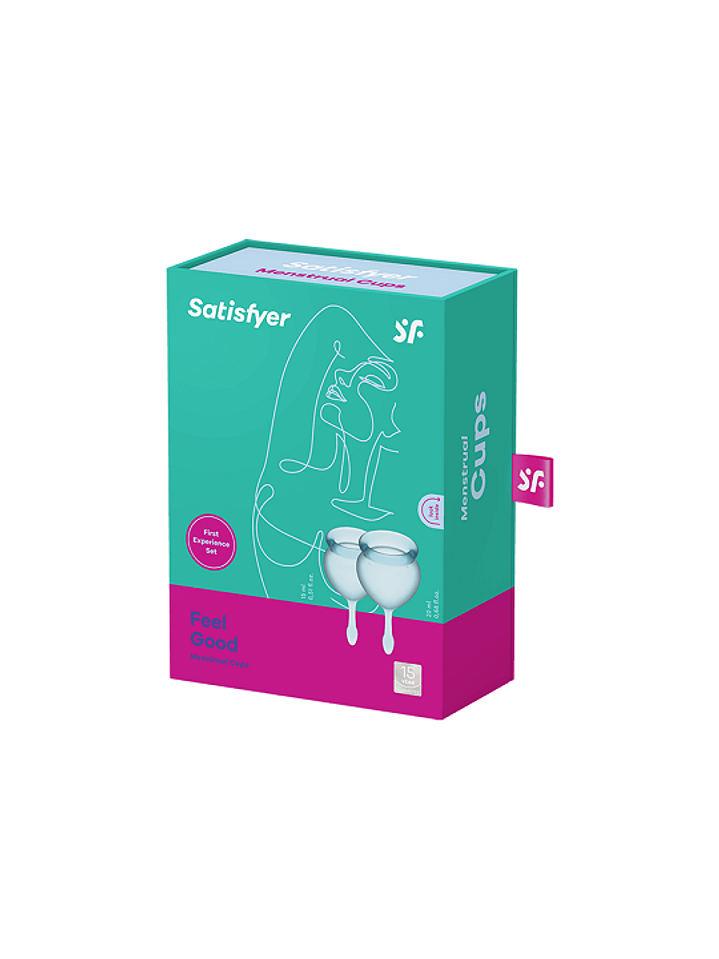 Set de 2 copas menstruales Satisfyer Feel Good 1