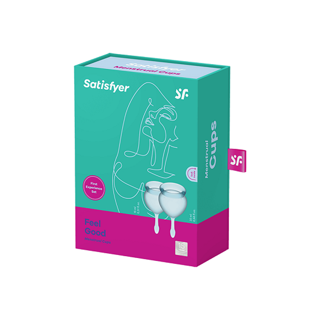 Set de 2 copas menstruales Satisfyer Feel Good 1