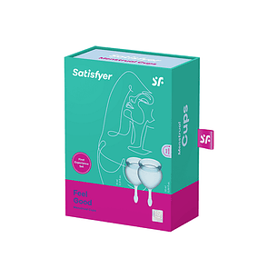 Set de 2 copas menstruales Satisfyer Feel Good