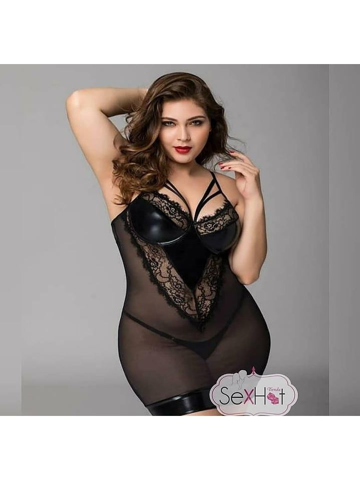 Vestido transparente  1