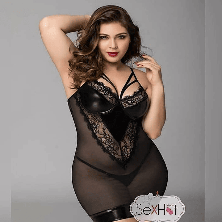 Vestido transparente  1