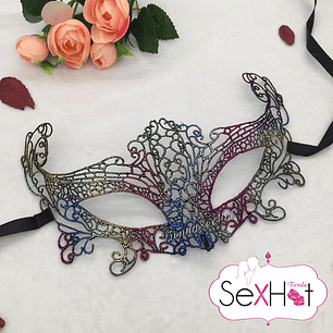 Antifaz multicolor zorro