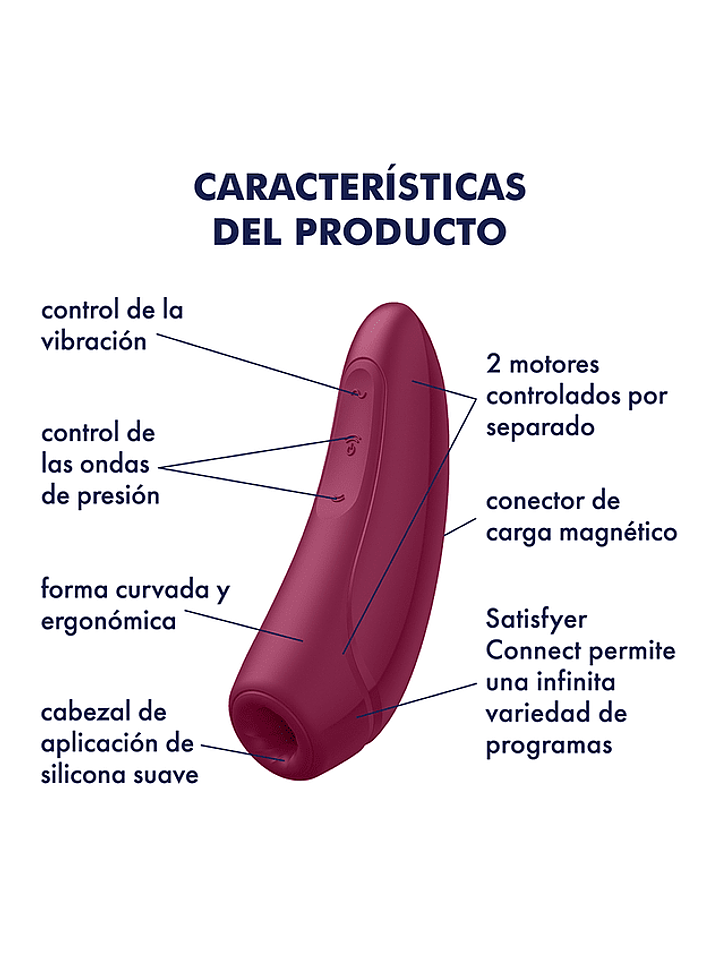Satisfyer pulso de aire Curvy 1  3
