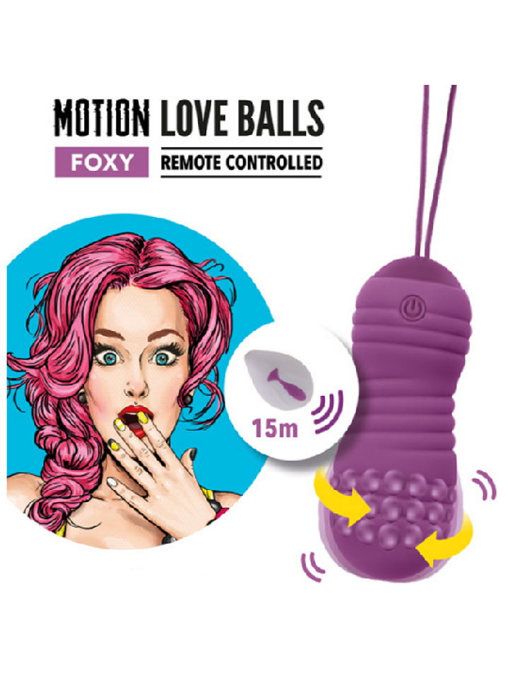 Bala Vibradora Motion Love Balls FOXY c / Control Remoto 3