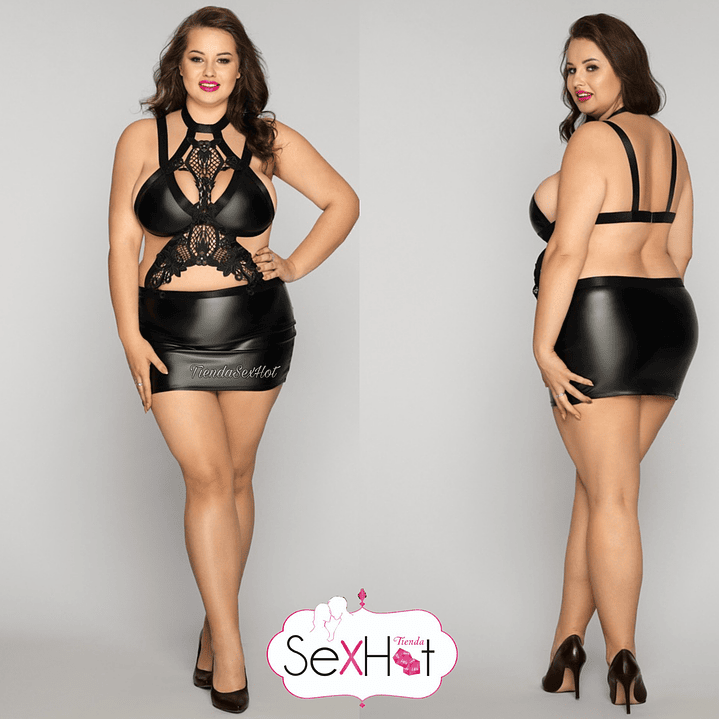 Conjunto tipo ecocuero  1