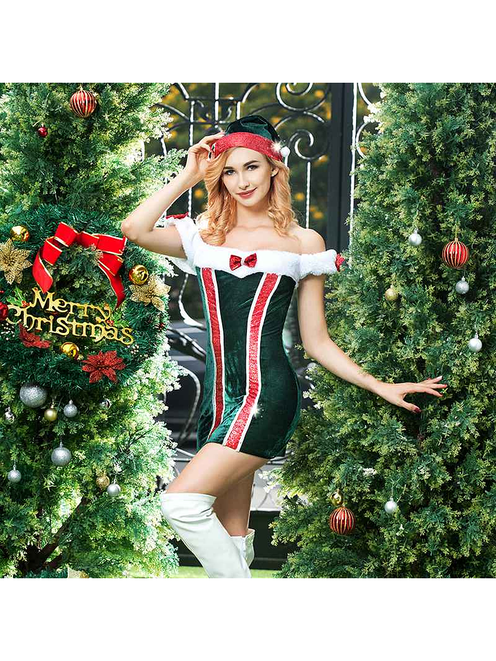 Disfraz Navidad Vestido  1
