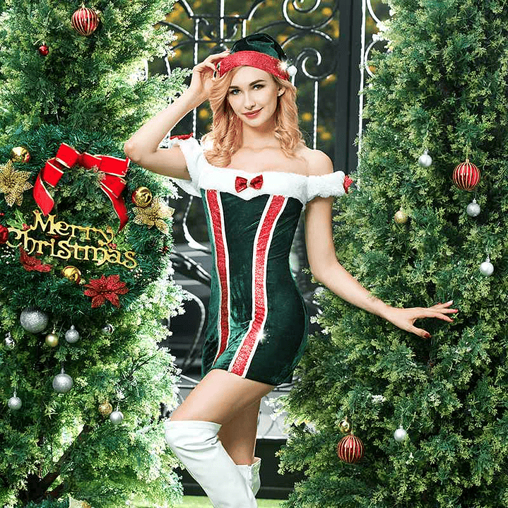 Disfraz Navidad Vestido  1