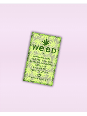 Sachet Lubricante Intimo Weed 8 ml.